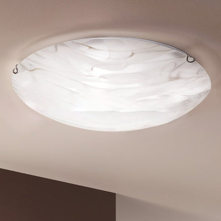 Plafoniera-moderna-DUE-P-STORM-2703-PLG-E27-LED-lampada-soffitto-vetro-effetto-marmo