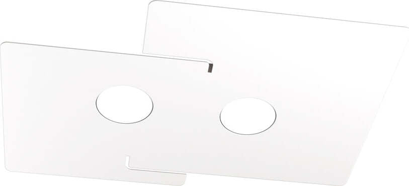 Plafoniera-Moderna-Echo-Metallo-Bianco-2-Luci-Gx53