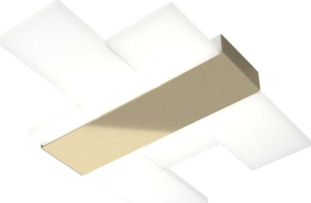 Plafoniera-Moderna-Flight-Metallo-Oro-Diffusore-Acrilcico-Sat.-Bianco-Led-30W