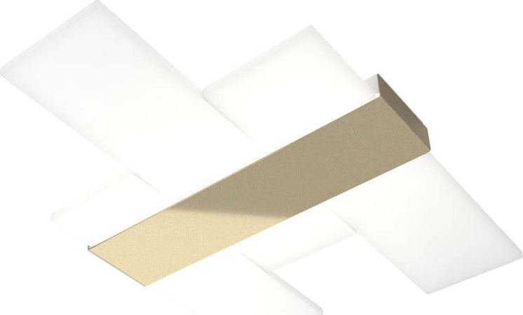 Plafoniera-Moderna-Flight-Metallo-Oro-Diffusore-Acrilcico-Sat.-Bianco-Led-40W