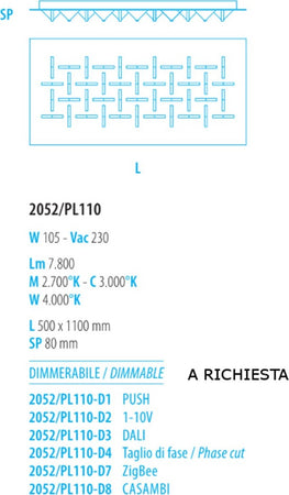 Plafoniera-moderna-Fratelli-Braga-CRISTALLI-2052-PL110-S-13-C-LED-metallo-metacrilato-lampada-soffitto