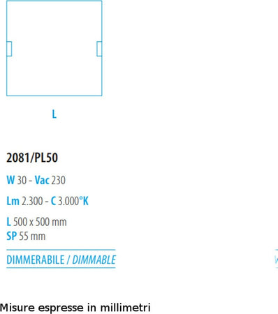 Plafoniera-moderna-Fratelli-Braga-GLASS-2081-PL50-LED-vetro-lampada-soffitto-dimmerabile
