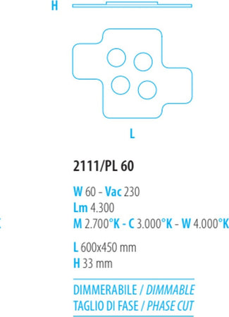Plafoniera-moderna-Fratelli-Braga-PUZZLE-2111-PL60-LED-metallo-lampada-soffitto-parete