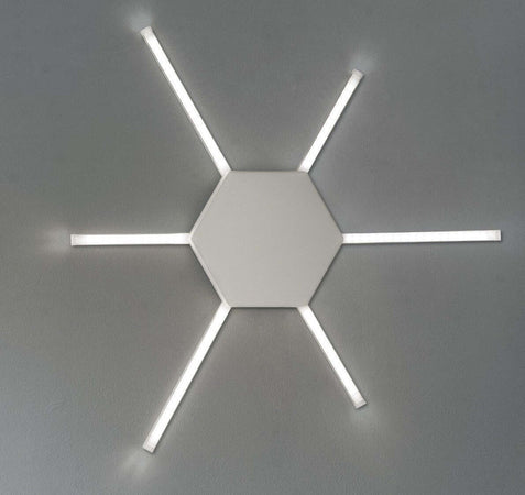 Plafoniera-moderna-Fratelli-Braga-RAY-2125-PL90-LED-metacrilato-metallo-lampada-soffitto-parete