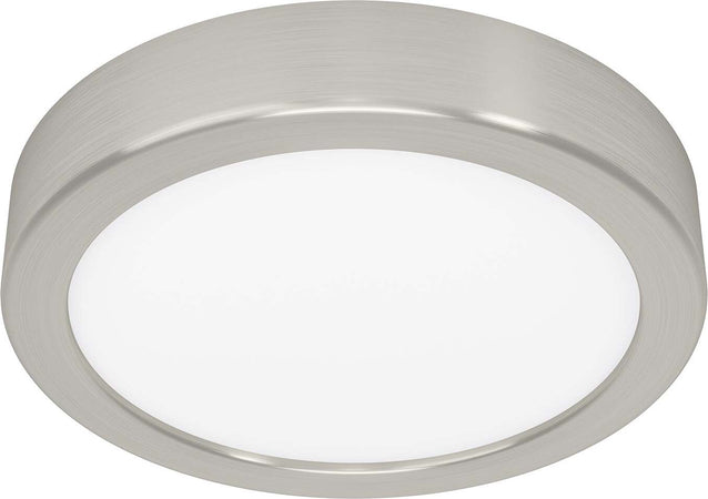 Plafoniera-Moderna-Fueva-5-In-Acciaio-Nichel-Satinato-Led-Integrato-11W-Ip20