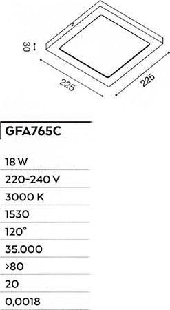 Plafoniera-moderna-Gea-Led-SHAM-Q-GFA765C-LED-termoplastica-lampada-soffitto