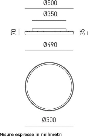 Plafoniera-moderna-Gea-Luce-ACELIA-PM-B-LED-alluminio-metacrilato-lampada-soffitto