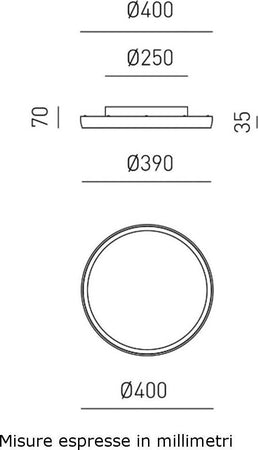 Plafoniera-moderna-Gea-Luce-ACELIA-PP-N-LED-alluminio-metacrilato-lampada-soffitto
