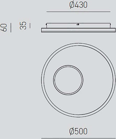 Plafoniera-moderna-Gea-Luce-MELANIA-PG-50W-LED-4000°K-lampada-soffitto