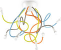 Plafoniera-moderna-Ideal-Lux-MULTIFLEX-159010-E14-LED-metallo-gomma-flessibile-lampada-soffitto