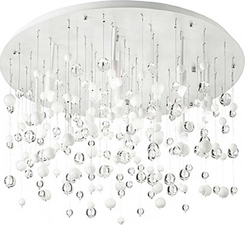 Plafoniera-moderna-Ideal-Lux-NEVE-PL8-G9-LED-022222-101170-lampada-soffitto-metallo-vetro