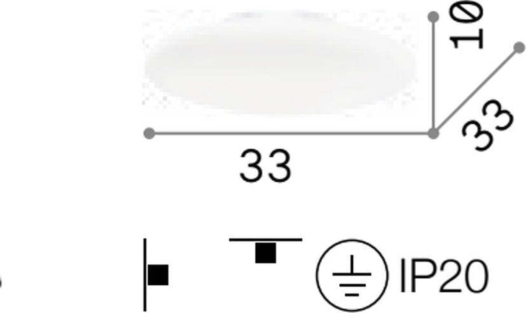 Plafoniera-moderna-Ideal-Lux-SMARTIES-BIANCO-PL1-009223-E27-LED-vetro-lampada-soffitto