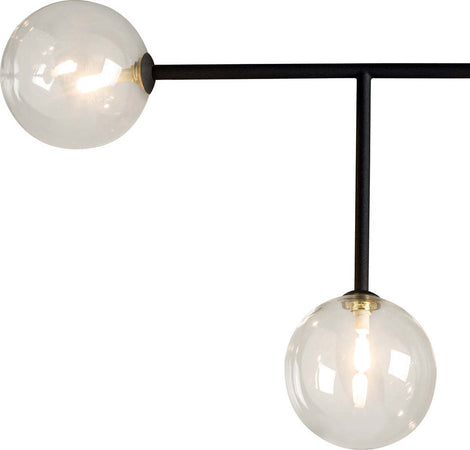 Plafoniera-moderna-Illuminando-BOLLE-PL-4-NR-G9-LED-metallo-vetro-lampada-soffitto