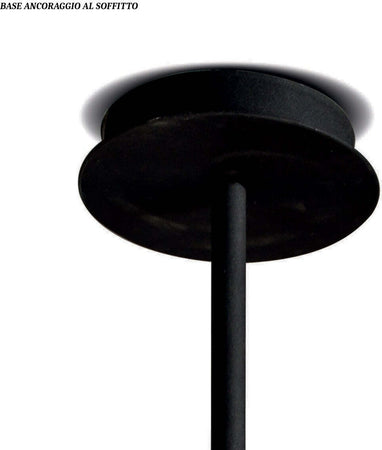 Plafoniera-moderna-Illuminando-BOLLE-PL-4-NR-G9-LED-metallo-vetro-lampada-soffitto