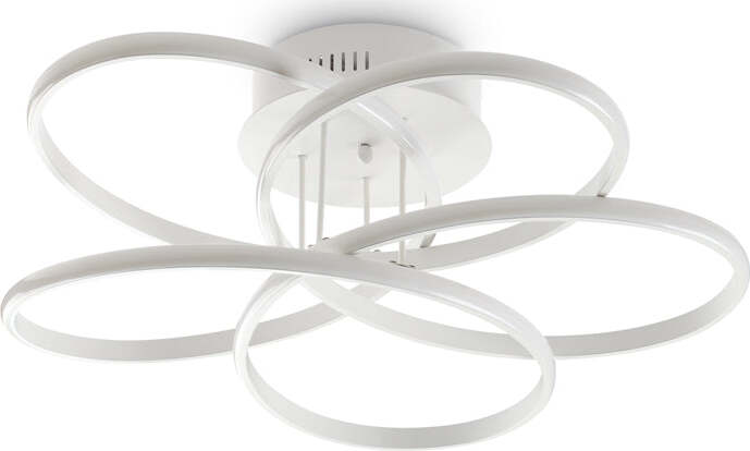 Plafoniera-Moderna-Karol-Metallo-Bianco-Led-78W-4000K-Luce-Naturale-D65Cm