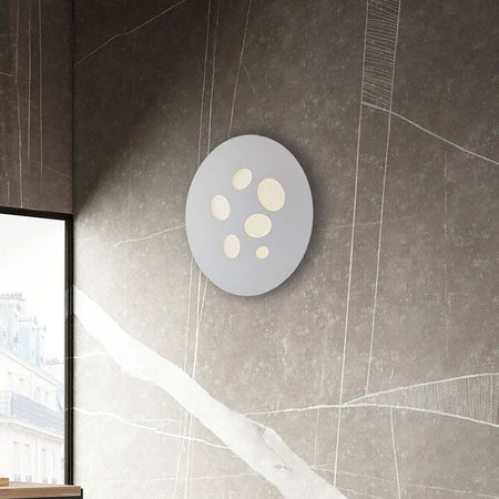 Plafoniera-Moderna-Led-Integrato-diam.40-Metallo-e-Alluminio-Bianco-Serie-Asole