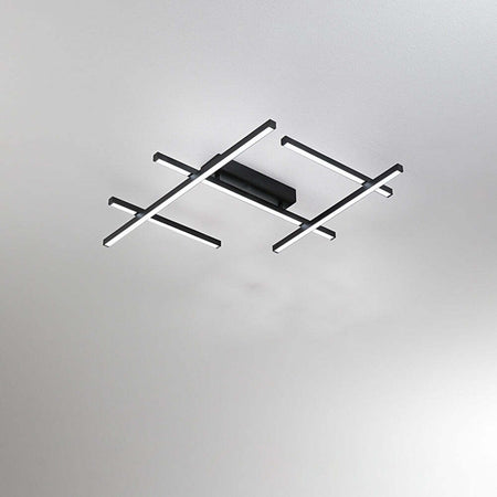 Plafoniera-Moderna-Net-Nero-Led-Media