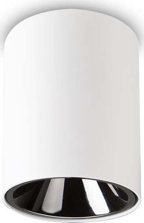 Plafoniera-Moderna-Nitro-Round-Alluminio-Bianco-Led-15W-3000K-Luce-Calda