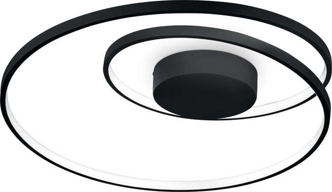 Plafoniera-Moderna-On-Off-Oz-Metallo-Nero-Led-48W-3000K-Luce-Calda
