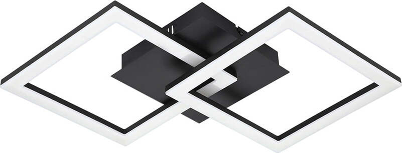 Plafoniera-Moderna-Paranday-Z-Led-Intrecciati-Acciaio-Nero