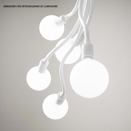 Plafoniera-moderna-Perenz-BULBO-6680-B-LED-E27-lampada-soffitto-metallo-gomma-bracci-orientabili-multiluce