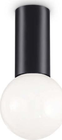 Plafoniera-Moderna-Petit-Metallo-Nero-1-Luce-E27-8W-3000K-Luce-Calda