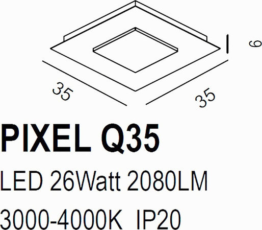 Plafoniera-moderna-Promoingross-PIXEL-Q35-SF-LED-metallo-metacrilato-switch-lampada-soffitto