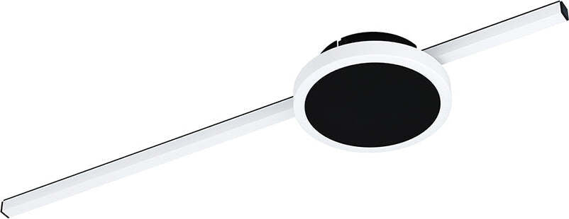 Plafoniera-Moderna-Sarginto-Led-Acciaio-Nero-Rosone-Tondo