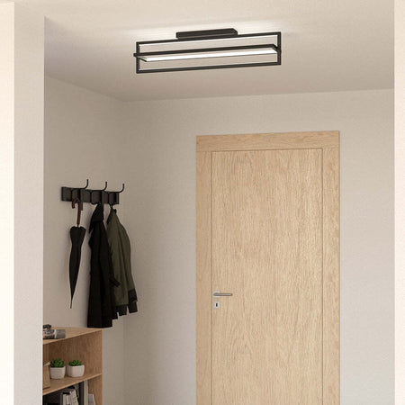 Plafoniera-Moderna-Siberia-Led-Acciaio-Nero