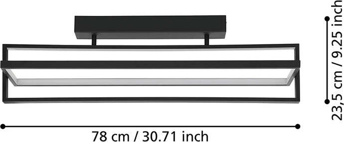 Plafoniera-Moderna-Siberia-Led-Acciaio-Nero