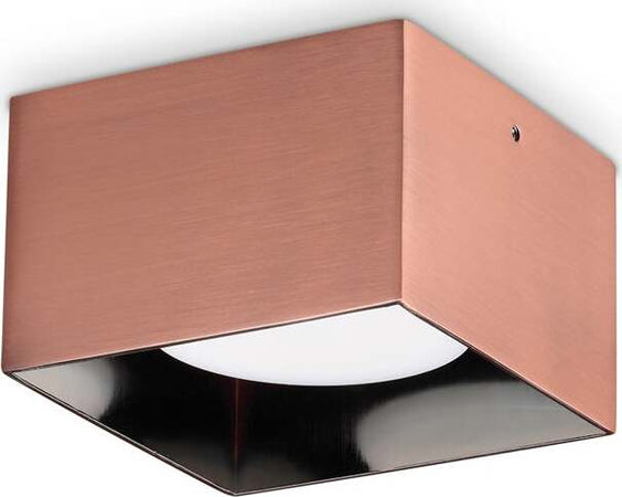 Plafoniera-Moderna-Spike-Alluminio-Rame-1-Luce-Gx53-15W-3000K-Ip20