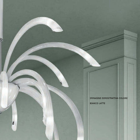 Plafoniera-moderna-Sylcom-PHOENIX-2030-21-G9-LED-vetro-Murano-lampada-soffitto