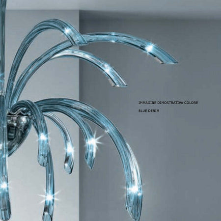 Plafoniera-moderna-Sylcom-PHOENIX-2030-21-G9-LED-vetro-Murano-lampada-soffitto