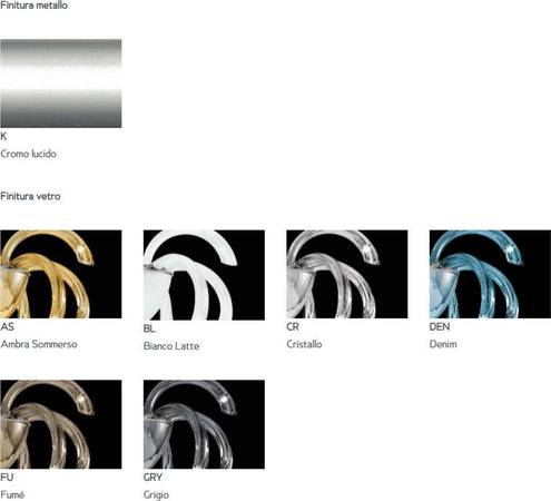 Plafoniera-moderna-Sylcom-PHOENIX-2030-21-G9-LED-vetro-Murano-lampada-soffitto