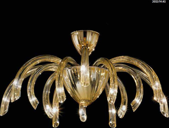 Plafoniera-moderna-Sylcom-PHOENIX-2032-14-G9-LED-vetro-Murano-lampada-soffitto