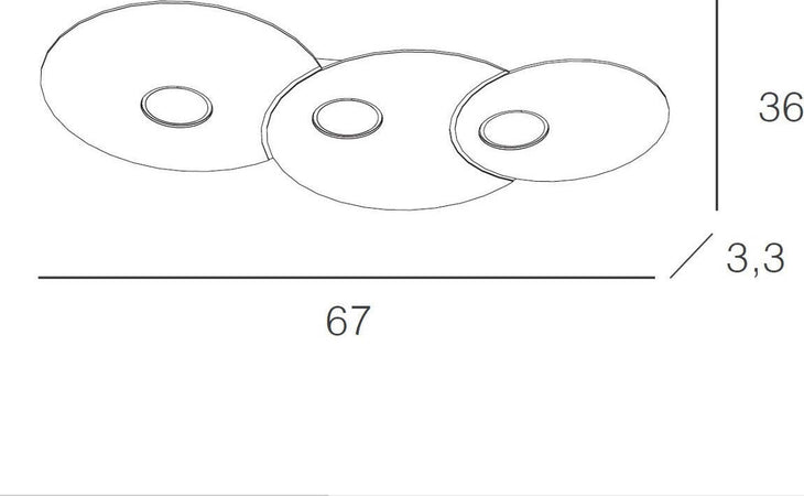 Plafoniera-moderna-Top-Light-CLOUD-1128-PL3-R-Gx53-LED-metallo-lampada-soffitto-parete