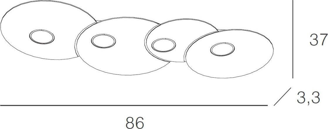 Plafoniera-moderna-Top-Light-CLOUD-1128-PL4-R-Gx53-LED-metallo-lampada-soffitto-parete