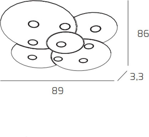 Plafoniera-moderna-Top-Light-CLOUD-1128-PL9-Gx53-LED-metallo-lampada-soffitto