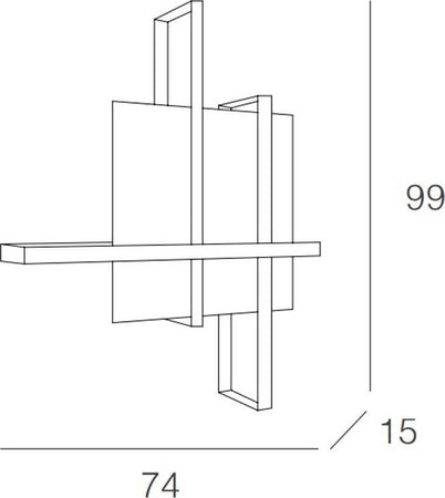 Plafoniera-moderna-Top-Light-CROSS-1106-100-E27-LED-metallo-vetro-lampada-soffitto