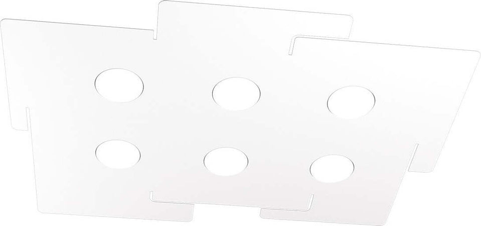 Plafoniera-moderna-Top-Light-ECHO-1161-6-GX53-LED-metallo-bianco-lampada-soffitto