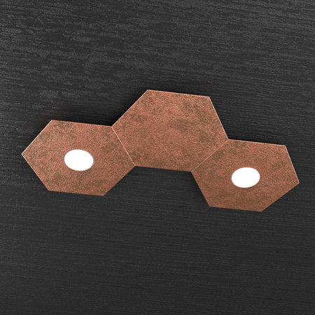 Plafoniera-moderna-Top-Light-HEXAGON-1142-2L1D-A1-GX53-LED-metallo-lampada-parete-soffitto