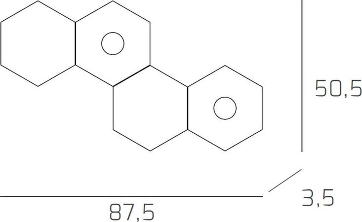 Plafoniera-moderna-Top-Light-HEXAGON-1142-2L2D-A2-GX53-LED-metallo-lampada-parete-soffitto