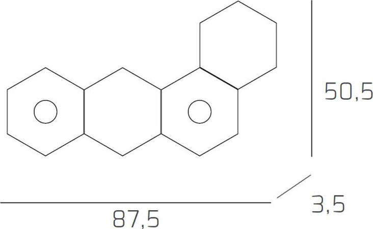Plafoniera-moderna-Top-Light-HEXAGON-1142-2L2D-A3-GX53-LED-metallo-lampada-parete-soffitto