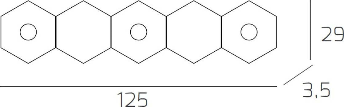 Plafoniera-moderna-Top-Light-HEXAGON-1142-3L2D-A1-GX53-LED-metallo-lampada-parete-soffitto