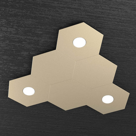 Plafoniera-moderna-Top-Light-HEXAGON-1142-3L3D-A3-GX53-LED-metallo-lampada-parete-soffitto