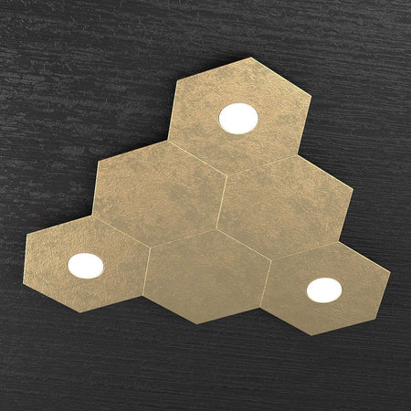 Plafoniera-moderna-Top-Light-HEXAGON-1142-3L3D-A3-GX53-LED-metallo-lampada-parete-soffitto