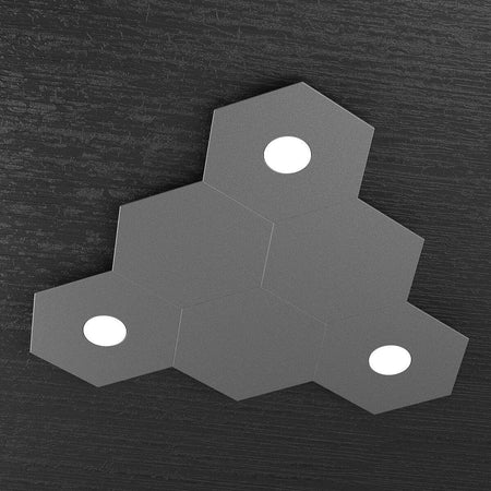 Plafoniera-moderna-Top-Light-HEXAGON-1142-3L3D-A3-GX53-LED-metallo-lampada-parete-soffitto