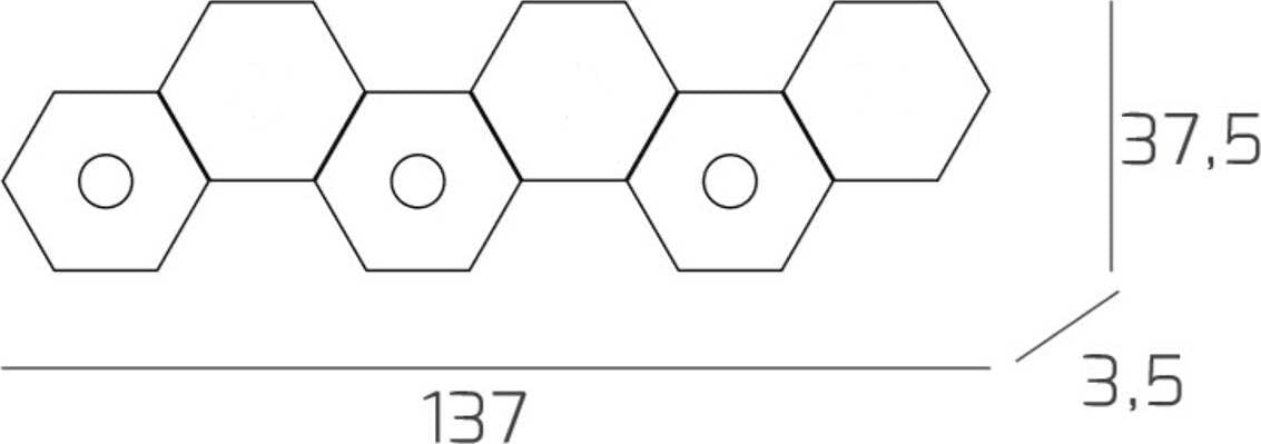 Plafoniera-moderna-Top-Light-HEXAGON-1142-3L3D-A5-GX53-LED-metallo-lampada-parete-soffitto