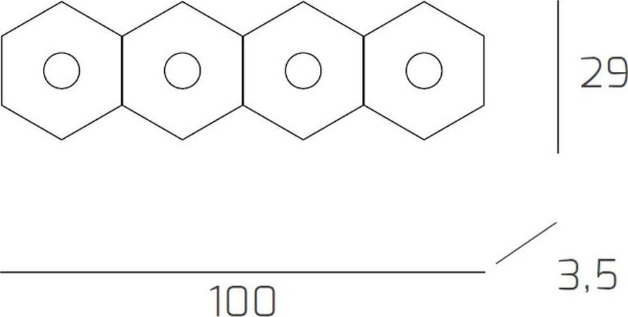 Plafoniera-moderna-Top-Light-HEXAGON-1142-4L-A1-GX53-LED-metallo-lampada-parete-soffitto
