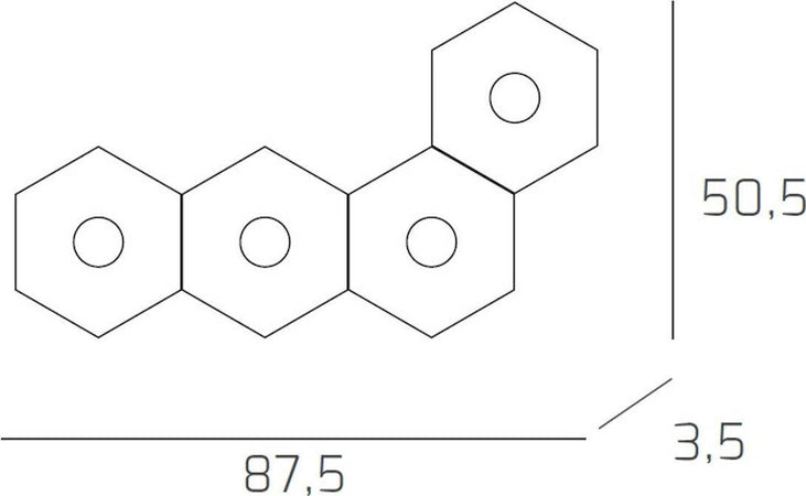 Plafoniera-moderna-Top-Light-HEXAGON-1142-4L-A3-GX53-LED-metallo-lampada-parete-soffitto